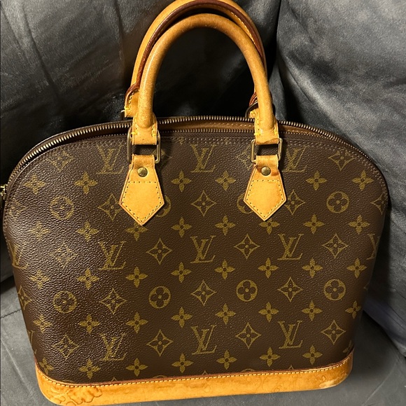 Louis Vuitton Brown and Tan Satchel PRE-OWNED. - Picture 1 of 13